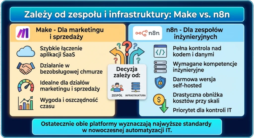 porównanie Make i n8n