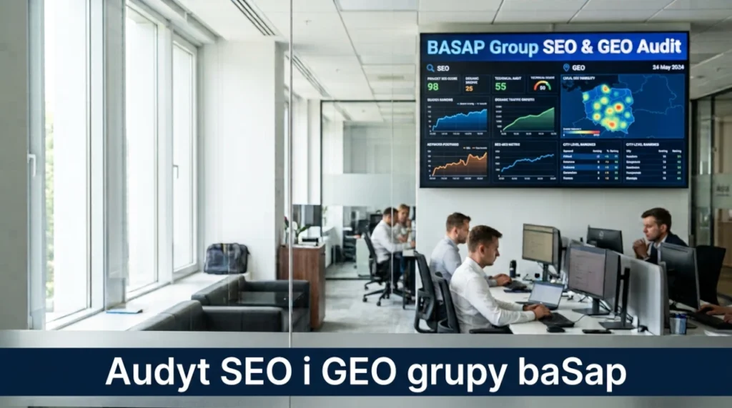 Audyt SEO i GEO grupy baSap